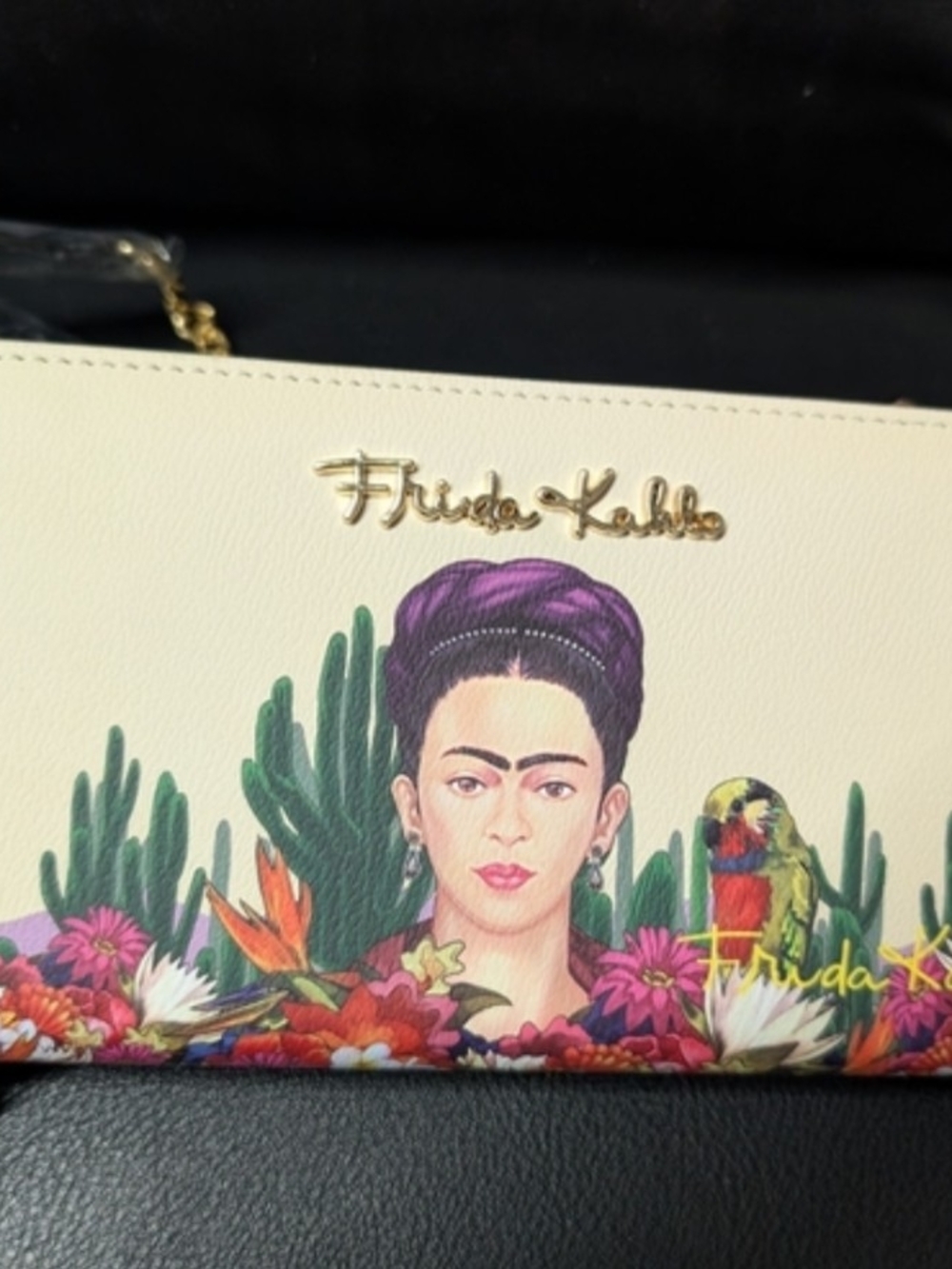 Frida Kahlo Floral Cream Crossbody